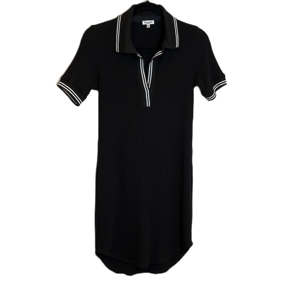 🌼2 for $30🌼 Splendid Preppy Ribbed Knit Short Sleeve Sweater Dress Small - Picture 1 of 7